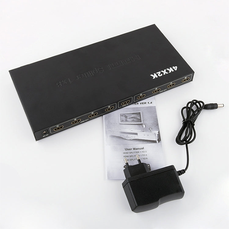 Bộ Chia HDMI 1 x 8 Full HD 1080P Có Công Tắc, Hỗ Trợ 3D & 4K x 2K