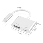 Cáp chuyển đổi video 8 chân sang HDMI HDTV cho iPhone, dành cho iPhone 8 chân