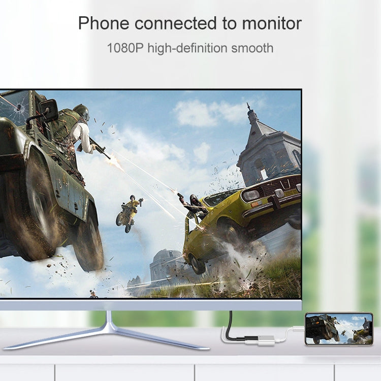 Cáp chuyển đổi video 8 chân sang HDMI HDTV cho iPhone, dành cho iPhone 8 chân