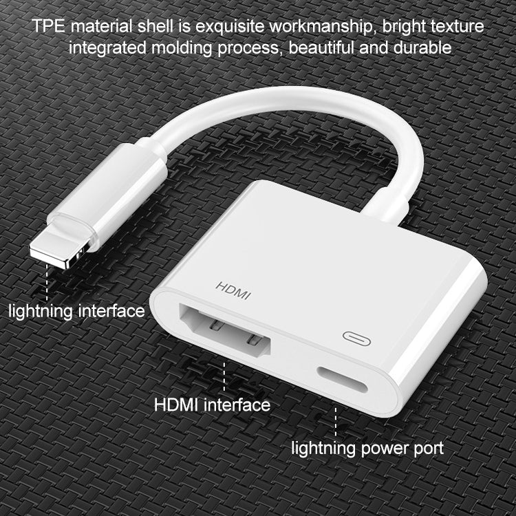Cáp chuyển đổi video 8 chân sang HDMI HDTV cho iPhone, dành cho iPhone 8 chân