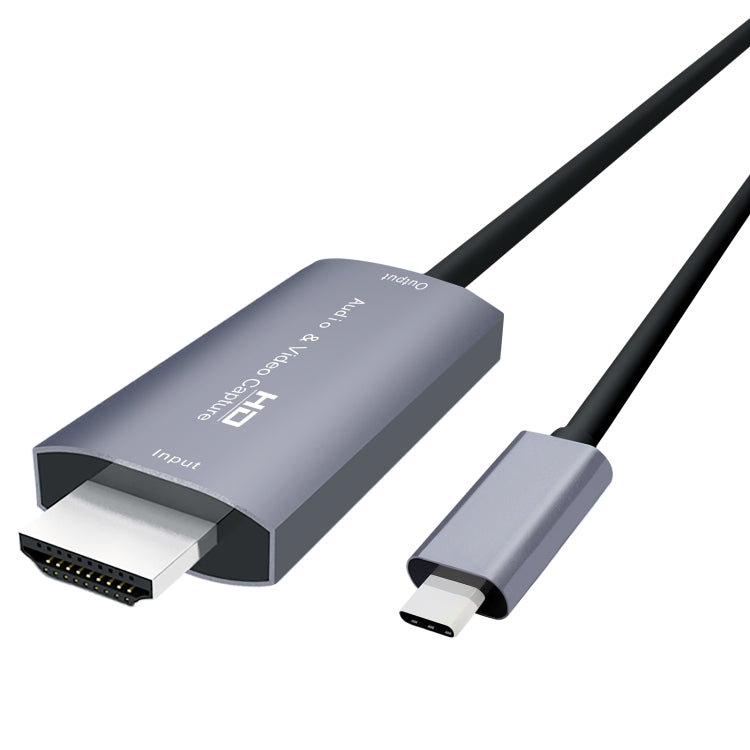 Card ghi hình video HD HDMI đực sang USB-C / Type-C đực Z36A, chiều dài cáp: 2m, HDMI sang Type-C