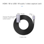 Card ghi hình video HD HDMI đực sang USB-C / Type-C đực Z36A, chiều dài cáp: 2m, HDMI sang Type-C