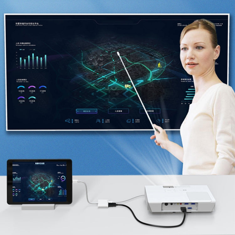 NK-103C Bộ chuyển đổi đa chức năng 4 trong 1 8 chân sang HDMI cho điện thoại di động, NK-103C