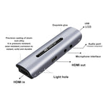 Card ghi hình video và âm thanh HD HDMI cái + Mic sang HDMI cái + Âm thanh + USB có vòng lặp, Z35