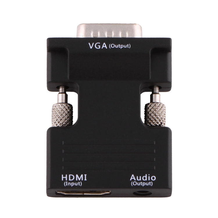 Bộ chuyển đổi HDMI cái sang VGA đực có cổng xuất âm thanh cho máy chiếu, màn hình, TV, HDMI sang VGA + Âm thanh