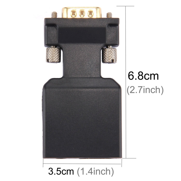 Bộ chuyển đổi VGA sang HDMI + Âm thanh video HD 1080P cho màn hình HDTV máy chiếu, VGA sang HDMI + Âm thanh