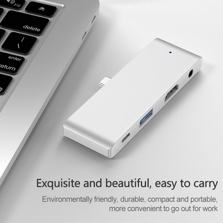 HW-TC29 Bộ chia HUB đa năng 4 trong 1 Type-C / USB-C cho iPad Pro