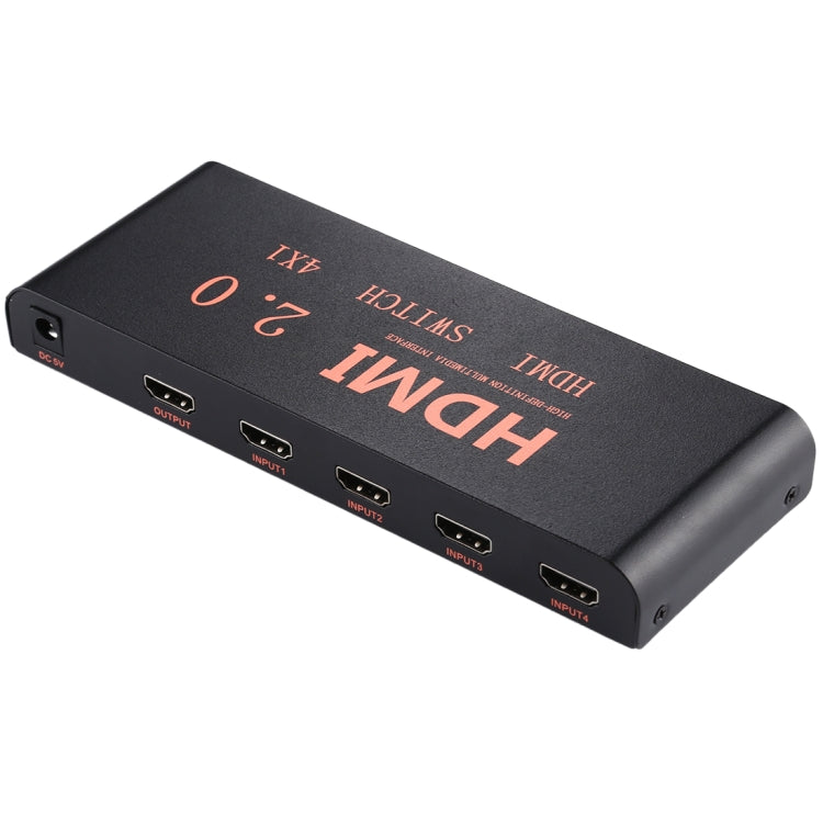 Bộ chuyển mạch HDMI 2.0 4X1 4K/60Hz có điều khiển từ xa, phích cắm EU, 4X1