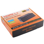Bộ chuyển mạch HDMI 2.0 4X1 4K/60Hz có điều khiển từ xa, phích cắm EU, 4X1