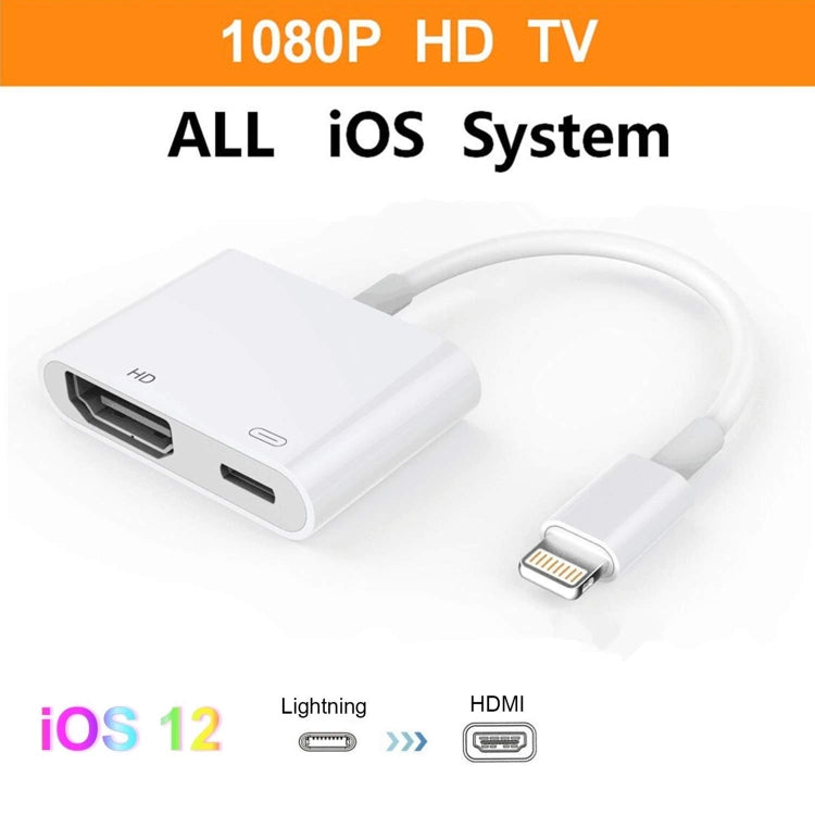 E-Gin-LTH-002 Bộ chuyển đổi AV kỹ thuật số 8 chân sang HDMI + cổng sạc USB cho thiết bị màn hình TV HD 1080P, E-Gin-LTH-002
