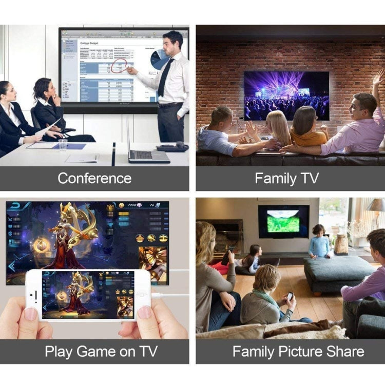 E-Gin-LTH-002 Bộ chuyển đổi AV kỹ thuật số 8 chân sang HDMI + cổng sạc USB cho thiết bị màn hình TV HD 1080P, E-Gin-LTH-002