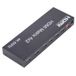 Bộ chuyển mạch / chia HDMI ma trận 4x2 với điều khiển từ xa, hỗ trợ ARC / MHL / 4Kx2K / 3D, 4 cổng vào HDMI, 2 cổng ra HDMI, hỗ trợ ARC / MHL / 4Kx2K / 3D