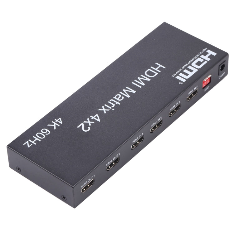 Bộ chuyển mạch / chia HDMI ma trận 4x2 với điều khiển từ xa, hỗ trợ ARC / MHL / 4Kx2K / 3D, 4 cổng vào HDMI, 2 cổng ra HDMI, hỗ trợ ARC / MHL / 4Kx2K / 3D