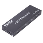 Bộ chuyển mạch / chia HDMI ma trận 4x2 với điều khiển từ xa, hỗ trợ ARC / MHL / 4Kx2K / 3D, 4 cổng vào HDMI, 2 cổng ra HDMI, hỗ trợ ARC / MHL / 4Kx2K / 3D