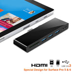 ROCKETEK SK-S5H HUB đọc thẻ nhớ 3 x USB 3.0 + HDMI + SD / TF, bộ chuyển đổi HDMI 4K, SK-S5H