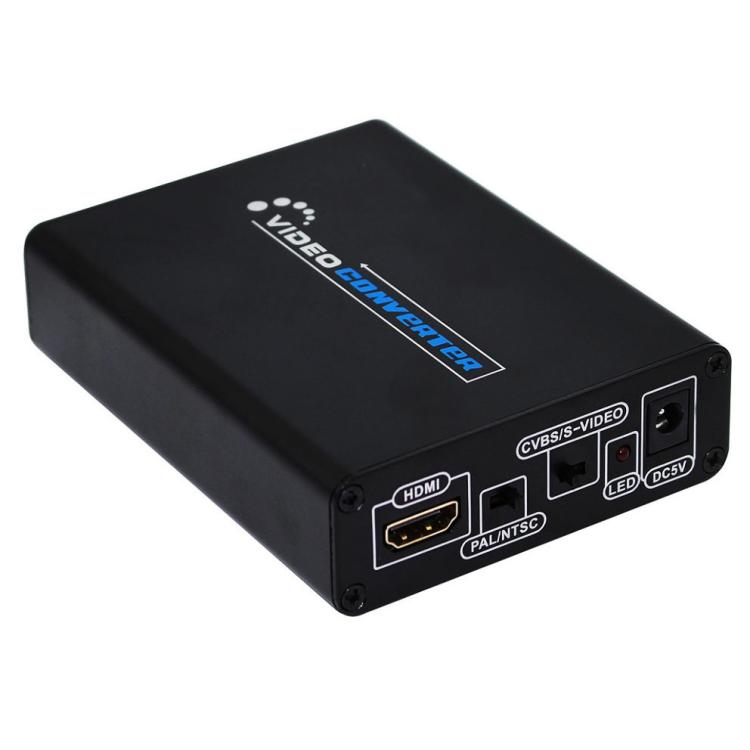 Bộ chuyển đổi HDMI sang Composite / AV S-Video RCA CVBS/L/R, phích cắm EU, HDMI sang AV + S-Video