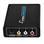 Bộ chuyển đổi HDMI sang Composite / AV S-Video RCA CVBS/L/R, phích cắm EU, HDMI sang AV + S-Video