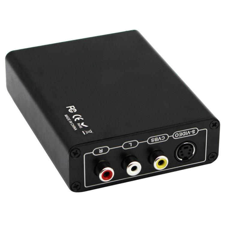 Bộ chuyển đổi HDMI sang Composite / AV S-Video RCA CVBS/L/R, phích cắm EU, HDMI sang AV + S-Video