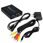 Bộ chuyển đổi HDMI sang Composite / AV S-Video RCA CVBS/L/R, phích cắm EU, HDMI sang AV + S-Video