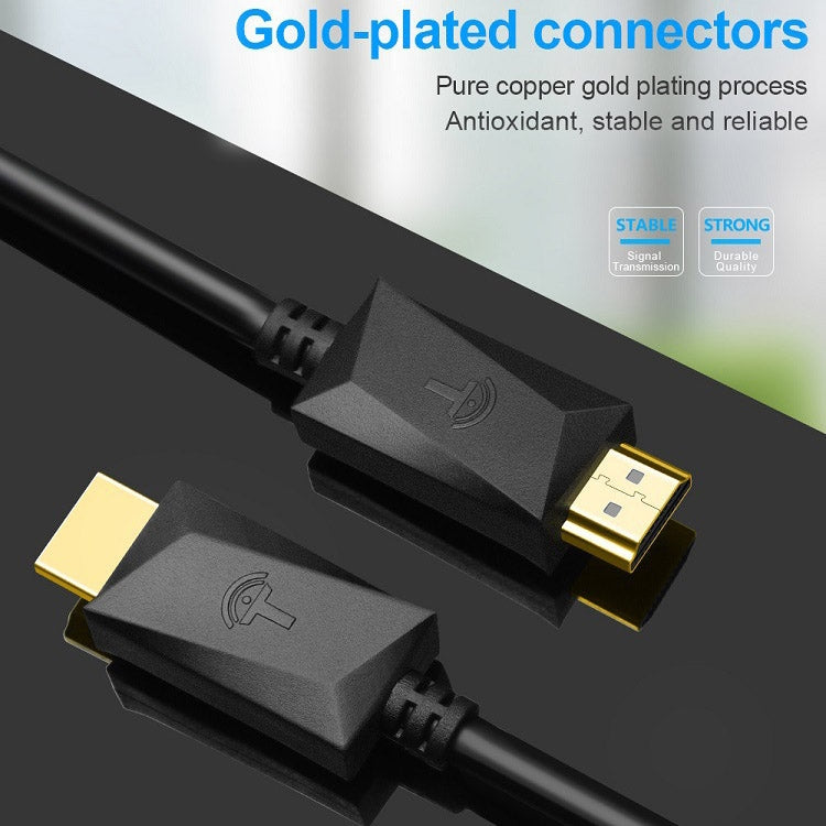 Cáp HDMI ROCKETEK HDMI01Y-2 HDMI 2.0 4K 30Hz 3D đầu nối mạ vàng cho tất cả thiết bị HDMI, dài 2m