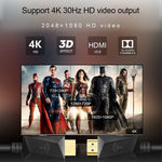 Cáp HDMI ROCKETEK HDMI01Y-2 HDMI 2.0 4K 30Hz 3D đầu nối mạ vàng cho tất cả thiết bị HDMI, dài 2m