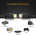 Cáp HDMI ROCKETEK HDMI01Y-2 HDMI 2.0 4K 30Hz 3D đầu nối mạ vàng cho tất cả thiết bị HDMI, dài 2m