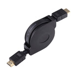 Dây Cáp HDMI 1m Đầu Đực Rút Gọn HDMI Sang HDMI Kèm Đầu Chuyển Mini HDMI & Micro HDMI Cho HDTV, Màn Hình, Máy Chiếu, PC, Máy Ảnh, Máy Tính Bảng, Điện Thoại