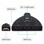 Bộ chuyển đổi chia HDMI 3 trong 1 đầu vào 4K x 2K HDTV, 1 ra 3