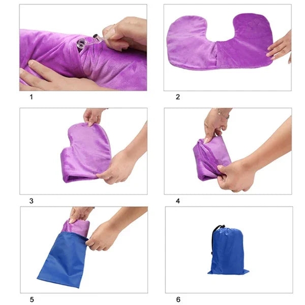 Gối cổ du lịch bơm hơi hình chữ U