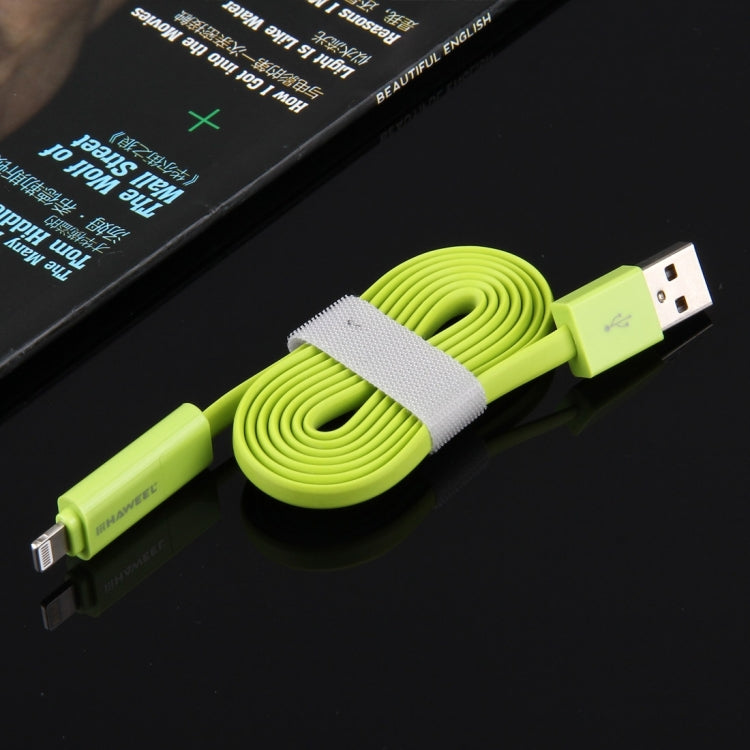 HAWEEL Cáp sạc và đồng bộ dữ liệu 2 trong 1 Micro USB & 8 chân sang USB dài 1m, cáp 2 trong 1 với hai đầu nối