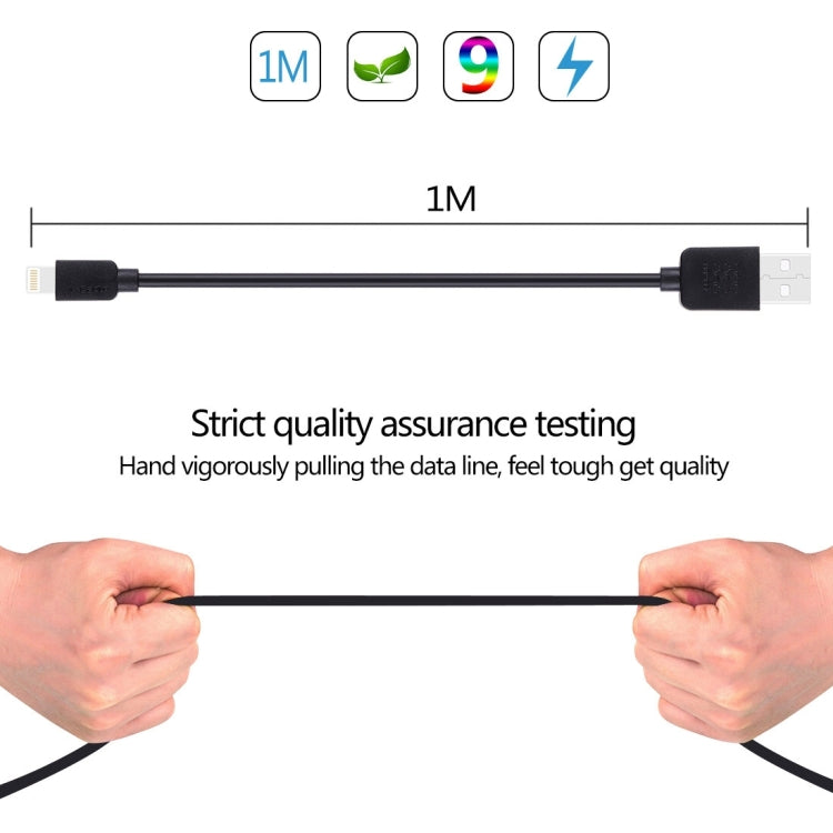 HAWEEL Cáp đồng bộ và sạc tốc độ cao 35 lõi 8 chân sang USB dài 1m cho iPhone, iPad, 8 chân 1m, cáp 8 chân 1m