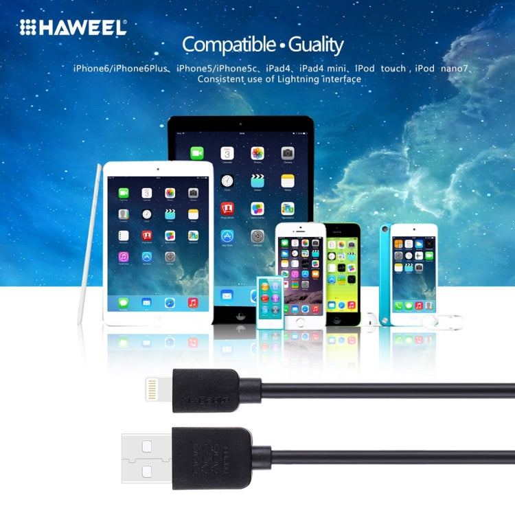 HAWEEL Cáp đồng bộ và sạc tốc độ cao 35 lõi 8 chân sang USB dài 1m cho iPhone, iPad, 8 chân 1m, cáp 8 chân 1m