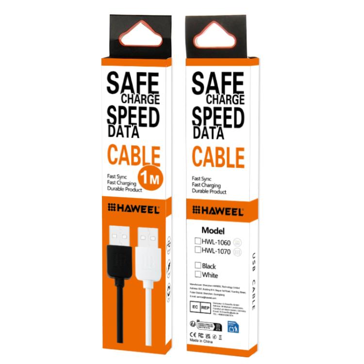 HAWEEL Cáp đồng bộ và sạc tốc độ cao 35 lõi 8 chân sang USB dài 1m cho iPhone, iPad, 8 chân 1m, cáp 8 chân 1m