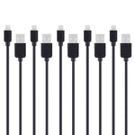 Bộ 5 cáp đồng bộ và sạc tốc độ cao HAWEEL 8 chân sang USB dài 1m cho iPhone, iPad, 5 cái