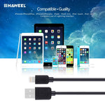 Bộ 5 cáp đồng bộ và sạc tốc độ cao HAWEEL 8 chân sang USB dài 1m cho iPhone, iPad, 5 cái