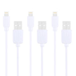 Bộ 3 cáp sạc và đồng bộ HAWEEL 1m tốc độ cao 8 chân sang USB cho iPhone, iPad, 3 cái
