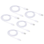 Bộ 5 cáp sạc và đồng bộ HAWEEL 1m tốc độ cao 8 chân sang USB cho iPhone, iPad