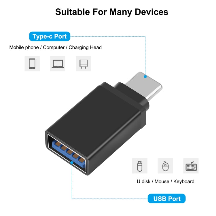 Bộ chuyển đổi truyền dữ liệu OTG HAWEEL USB-C / Type-C đực sang USB 3.0 cái