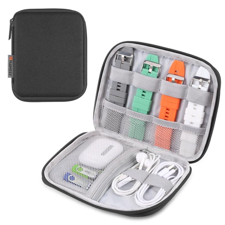 Hộp tổ chức dây đồng hồ HAWEEL, hộp đựng tai nghe / USB / cáp kỹ thuật số, kích thước: S