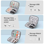 Hộp tổ chức dây đồng hồ HAWEEL, hộp đựng tai nghe / USB / cáp kỹ thuật số, kích thước: S
