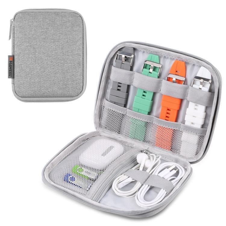 Hộp tổ chức dây đồng hồ HAWEEL, hộp đựng tai nghe / USB / cáp kỹ thuật số, kích thước: S