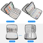 Hộp tổ chức dây đồng hồ HAWEEL, hộp đựng tai nghe / USB / cáp kỹ thuật số, Hộp tổ chức dây đồng hồ, Kích thước: L