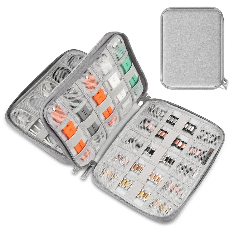 Hộp tổ chức dây đồng hồ HAWEEL, hộp đựng tai nghe / USB / cáp kỹ thuật số, Hộp tổ chức dây đồng hồ, Kích thước: L