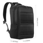 Balo đựng laptop có pin năng lượng mặt trời 14W HAWEEL, có tay cầm và cổng sạc USB 5V / 2.1A tối đa, balo 14W 2