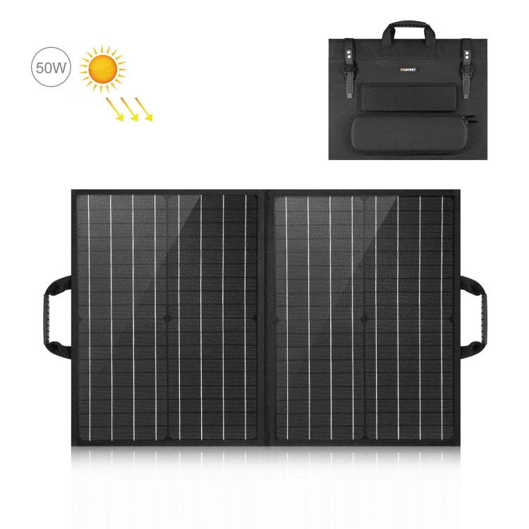 Sạc pin năng lượng mặt trời gập du lịch HAWEEL 50W, 50W