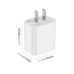 Bộ sạc nhanh hai cổng 20W HAWEEL, phích cắm Mỹ