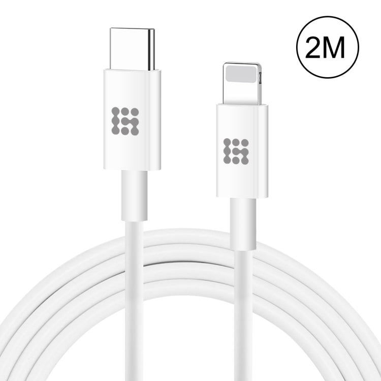 Cáp sạc nhanh PD 25W 3A USB-C / Type-C sang 8 chân HAWEEL cho iPhone, iPad, dài 2m, Type-C sang 8 chân 2m