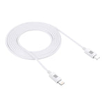 Cáp sạc nhanh PD 25W 3A USB-C / Type-C sang 8 chân HAWEEL cho iPhone, iPad, dài 2m, Type-C sang 8 chân 2m