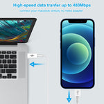 Cáp sạc nhanh PD 25W 3A USB-C / Type-C sang 8 chân HAWEEL cho iPhone, iPad, dài 2m, Type-C sang 8 chân 2m