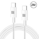 Cáp dữ liệu sạc nhanh HAWEEL 25W 3A Type-C / USB-C sang Type-C / USB-C PD, chiều dài: 2m, Type-C sang Type-C 2m